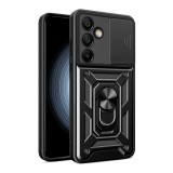 Gigapack Samsung Galaxy S24 FE (SM-S721) defender szilikon telefonvédő (ütésállóság, tartógyűrű, kameravédő) fekete