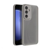 Gigapack Samsung Galaxy S24 FE (SM-S721) szilikon telefonvédő (ütésállóság, akril hátlap, kameravédő) világosszürke