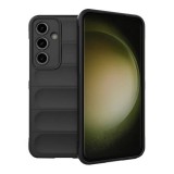 Gigapack Samsung Galaxy S24 FE (SM-S721) szilikon telefonvédő (ütésállóság, kameravédő, 3d) fekete