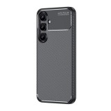 Gigapack Samsung Galaxy S24 FE (SM-S721) szilikon telefonvédő (ütésállóság, légpárnás sarok, karbon minta) fekete