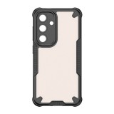 Gigapack Samsung Galaxy S24 FE (SM-S721) szilikon védő (ütésálló, légpárnás sarok, akril hátlap, kameravédő) fekete