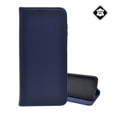 Gigapack Samsung Galaxy S24 FE (SM-S721) tok álló, valódi bőr (flip, asztali tartó) sötétkék