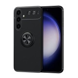 Gigapack Samsung Galaxy S24 Plus (SM-S926) szilikon telefonvédő (asztali tartó, tartógyűrű, 360°, mágneses) fekete