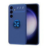Gigapack Samsung Galaxy S24 Plus (SM-S926) szilikon telefonvédő (asztali tartó, tartógyűrű, 360°, mágneses) sötétkék