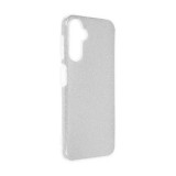 Gigapack Samsung Galaxy S24 Plus (SM-S926) szilikon telefonvédő (műanyag belső, csillogó hátlap) ezüst