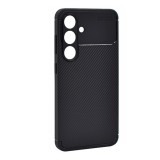 Gigapack Samsung Galaxy S24 (SM-S921) szilikon telefonvédő (ütésállóság, légpárnás sarok, karbon minta) fekete