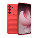 Gigapack Samsung Galaxy S25 FE (SM-S731) szilikon telefonvédő (ütésállóság, kameravédő, 3d) piros
