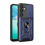 Gigapack Samsung Galaxy S25 Plus (SM-S936) defender szilikon telefonvédő (ütésállóság, tartógyűrű, kameravédő) sötétkék