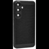 Gigapack Samsung Galaxy S25 Plus (SM-S936) légáteresztő, lyukacsos műanyag tok fekete (GP-164941) (GP-164941)