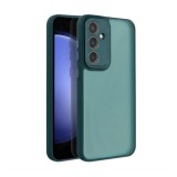 Gigapack Samsung Galaxy S25 Plus (SM-S936) szilikon telefonvédő (ütésállóság, akril hátlap, kameravédő) sötétzöld