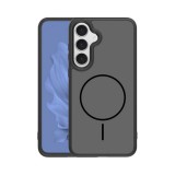 Gigapack Samsung Galaxy S25 Plus (SM-S936) szilikon védő ( ütésállóság, légpárnás sarok, kameravédő, magsafe) fekete