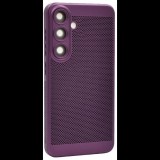 Gigapack Samsung Galaxy S25 (SM-S931) légáteresztő, lyukacsos műanyag tok lila (GP-164945) (GP-164945)