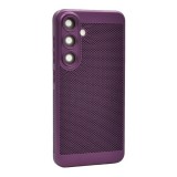 Gigapack Samsung Galaxy S25 (SM-S931) műanyag telefonvédő (légáteresztő, lyukacsos, kameravédő) lila