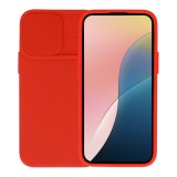 Gigapack Samsung Galaxy S25 (SM-S931) szilikon telefonvédő (matt, mikrofiber plüss belső, kameravédő) piros