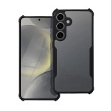 Gigapack Samsung Galaxy S25 (SM-S931) szilikon telefonvédő (ütésálló, légpárnás sarok, akril hátlap, kameravédő) fekete