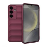 Gigapack Samsung Galaxy S25 (SM-S931) szilikon telefonvédő (ütésállóság, kameravédő, 3d) bordó