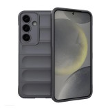 Gigapack Samsung Galaxy S25 (SM-S931) szilikon telefonvédő (ütésállóság, kameravédő, 3d) sötétszürke
