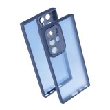 Gigapack Samsung Galaxy S25 Ultra (SM-S938) szilikon telefonvédő (ütésállóság, akril hátlap, kameravédő) sötétkék