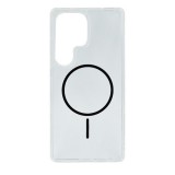 Gigapack Samsung Galaxy S25 Ultra (SM-S938) szilikon védő (ultravékony, műanyag hátlap, magsafe, légpárnás sarok) fekete