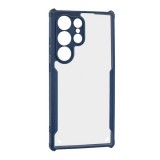 Gigapack Samsung Galaxy S25 Ultra (SM-S938) szilikon védő (ütésálló, légpárnás sarok, akril hátlap, kameravédő) sötétkék