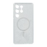 Gigapack Samsung Galaxy S25 Ultra (SM-S938) szilikon védő (ütésállóság, légpárnás sarok, magsafe, csillámporos) átlátszó