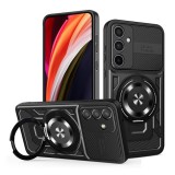Gigapack Samsung Galaxy S26 Plus (SM-S947) defender szilikon telefonvédő (ütésállóság, tartógyűrű, mágneses) fekete