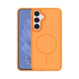 Gigapack Samsung Galaxy S26 Plus (SM-S947) szilikon ( ütésállóság, légpárnás sarok, kameravédő, magsafe) narancssárga