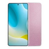 Gigapack Samsung Galaxy S26 Plus (SM-S947) szilikon védő (műanyag belső, csillogó hátlap) rózsaszín