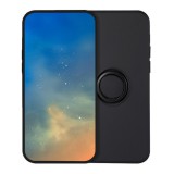 Gigapack Samsung Galaxy S26 Plus szilikon védő (tartógyűrű, mikrofiber plüss belső, mágneses, kameravédő) fekete