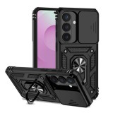 Gigapack Samsung Galaxy S26 (SM-S942) defender szilikon védő (ütésálló, tartógyűrű, kameravédő) fekete