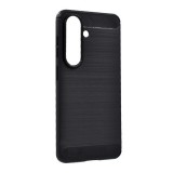 Gigapack Samsung Galaxy S26 (SM-S942) szilikon védő (ütésálló, légpárnás, szálcsiszolt, karbon minta) fekete