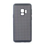 Gigapack Samsung Galaxy S9 (SM-G960) műanyag telefonvédő (gumírozott, lyukacsos minta) sötétkék