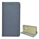 Gigapack Samsung Galaxy S9 (SM-G960) tok álló, bőr hatású (flip, asztali tartó funkció, rombusz minta) szürke