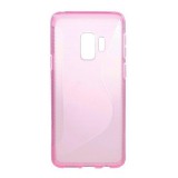 Gigapack Samsung Galaxy S9 szilikon telefonvédő (S-line, karbon minta, rózsaszín)