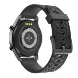 Gigapack Samsung Galaxy Watch 46mm (SM-R800N) pótszíj (egyedi méret, szilikon, állítható, 3d minta) fekete