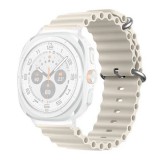 Gigapack Samsung Galaxy Watch Ultra eSIM 47mm (SM-L705) pótszíj (egyedi méret, szilikon, állítható, hullám) bézs