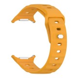 Gigapack Samsung Galaxy Watch Ultra eSIM 47mm (SM-L705) pótszíj (egyedi méret, szilikon, légáteresztő, 3d) citromsárga