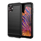 Gigapack Samsung Galaxy Xcover 6 Pro (SM-G736) védő (közepesen ütésálló, légpárnás sarok, szálcsiszolt) fekete