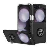 Gigapack Samsung Galaxy Z Flip6 5G (SM-F741) műanyag telefonvédő (asztali tartó, tartógyűrű, 360°, mágneses) fekete