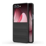 Gigapack Samsung Galaxy Z Flip7 (SM-F766) műanyag telefonvédő (ütésállóság, kameravédő, 3d) fekete