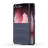 Gigapack Samsung Galaxy Z Flip7 (SM-F766) műanyag telefonvédő (ütésállóság, kameravédő, 3d) sötétkék