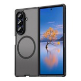 Gigapack Samsung Galaxy Z Fold7 (SM-F966) szilikon védő (ütésállóság, matt, műanyag hátlap, kameravédő, magsafe) fekete