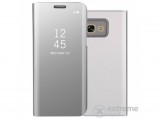 Gigapack Smart View Cover álló bőr tok Samsung Galaxy A3 (2017) SM-A320F készülékhez,  ezüst