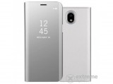 Gigapack Smart View Cover álló bőr tok Samsung Galaxy J3 (2017) SM-J330 EU készülékhez,  ezüst