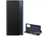 Gigapack Smart View Cover álló, textil aktív flip tok Samsung Galaxy A52 4G (SM-A525F) készülékhez, fekete