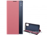 Gigapack Smart View Cover álló, textil aktív flip tok Samsung Galaxy M31s (SM-M317F) készülékhez, rózsaszín