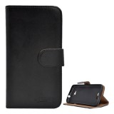 Gigapack Sony Xperia E4g (E2003) tok álló, bőr hatású (Flip, oldalra nyíló, asztali tartó funkció, prémium) fekete