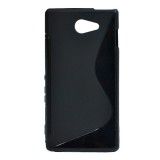 Gigapack Sony Xperia M2 Aqua szilikon telefonvédő (S-line, fekete)