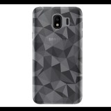 Gigapack Szilikon telefonvédő (3D, gyémánt minta) ÁTLÁTSZÓ [Samsung Galaxy J4 (2018) SM-J400F] (5996457773909) - Telefontok