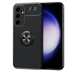 Gigapack Szilikon telefonvédő (asztali tartó, tartógyűrű, 360°, mágneses) FEKETE Samsung Galaxy S23 FE (SM-S711)